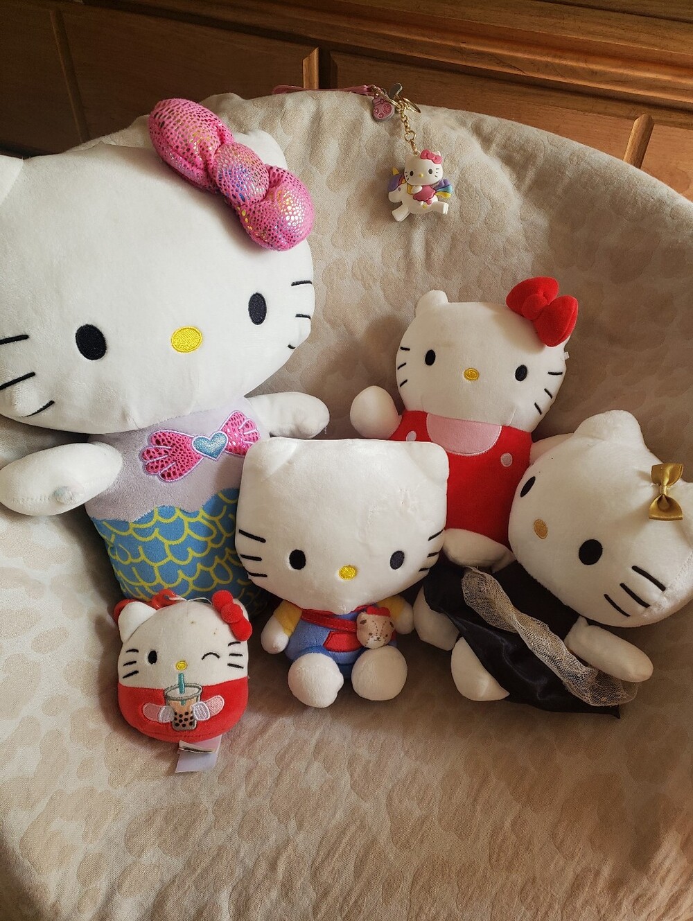 Bundle Hello Kitty Plush Toy - White & Red Cute Character Plush for Kids
